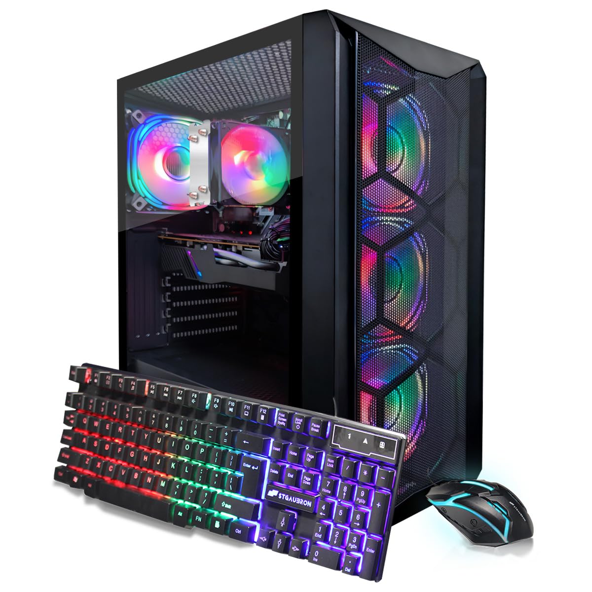 Amazon.com: STGAubron Gaming PC Desktop Computer, AMD Ryzen 5 5500